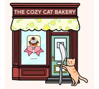 THE COZY CAT BAKERY: Bold, Easy and Simple Coloring Book for Adults and Teens | Cute Cats, Pastries and Relaxing Moments