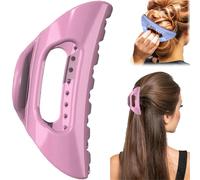 The Cozy Clip Claw Clip, 2025 - Fermaglio flessibile per capelli lunghi spessi, antiscivolo, 3 colori (rosa)