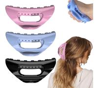 The Cozy Clip Claw Clip, clip comode, forcina a nuvole, morbida e confortevole, per capelli lunghi spessi, impugnatura antiscivolo, presa forte (3 pezzi)
