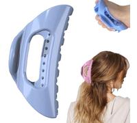 The Cozy Clip Claw Clip, clip comode, forcina per capelli a nuvole, morbida e confortevole, per capelli lunghi spessi, impugnatura antiscivolo, presa forte (blue)
