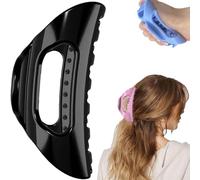 The Cozy Clip Claw Clip, clip comode, forcina per capelli a nuvole, morbida e confortevole, per capelli lunghi spessi, impugnatura antiscivolo, presa forte (nero)