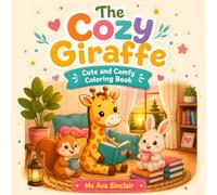 The Cozy Giraffe: Cute & Comfy Coloring Book for Adults and Kids