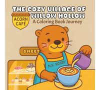 The Cozy Village of Willow Hollow: A Coloring Book Journey For Adults and Teens Featuring Delightful Animal Friends For Relaxation
