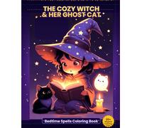 The Cozy Witch & Her Ghost Cat: Bedtime Spells Coloring Book for Kids: 20+ Cozy Magical Coloring Pages