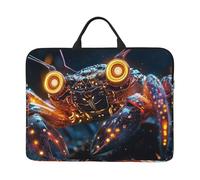 The Crab With Glowing Eyes Notebook Custodia per il trasporto con maniglia Laptop 14 Pollice Computer Sleeve Per Donne Uomini Custodia Imbottita Laptop Bag