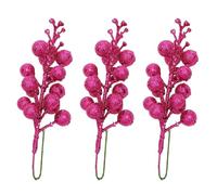 The Craft Companion - Set di 3 spray luccicanti alla ciliegia sintetica per dare un tocco di colore a qualsiasi composizione (rosso rosa)