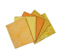 The Craft Cotton Co., scampoli di tessuto in 100% cotone giallo, 45 x 55 cm, per artigianato, cucito, trapuntatura, decorazione della casa