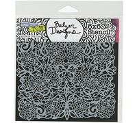The Crafters Workshop Flower groviglio Stencil, Trasparente, 6 x6-inch