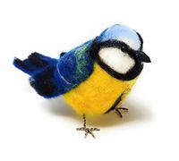 The Crafty Kit Company British Birds - Kit per lavori di infeltrimento ad ago per principianti, include lana Corriedale, aghi e istruzioni (lingua italiana non garantita)