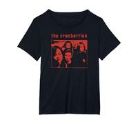 The Cranberries '95 World Tour Front Back Vintage Band Maglietta, Donna Plus-Size, Nero, 1X