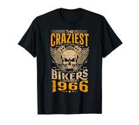 The Craziest Bikers Are Born 1966 Moto 57° Compleanno Maglietta
