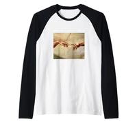 The Creation of Adam Novelty Graphic Tees & Cool Art Designs Maglia con Maniche Raglan