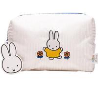 The Crème Shop x Miffy Perfect Travel Makeup Bag, graziosa custodia con cerniera, spaziosa, resistente, leggera, organizer per cosmetici, design ufficiale Miffy, con etichetta da appendere ed