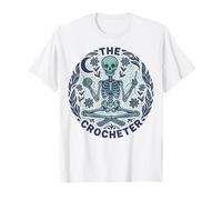 The Crocheter - Filato Divertente per Gli Amanti dello Scheletro Maglietta