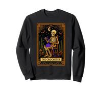 The Crocheter Tarocco Carta Halloween Scheletro Crochet Amante Felpa