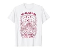 The Crocheter Yarn & Hook Magic Maker, Divertente Amante dell'uncinetto Maglietta