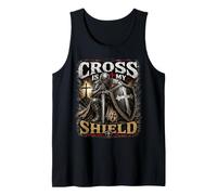 The Cross Is My Shield Christian Warrior Design Armor of God Canotta