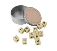 The Crossword Game Multi Functional Dice Letter Collage Travel Portable Spelling Game Crossword Puzzle A