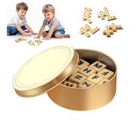 The Crossword Solitaire Game,Alphabet Dice Game,Fun Word Combination Game,Gioco Scrab-Ble Portatile Con 12 Dadi,Educational Fun Word Combination Game for Family Game Night