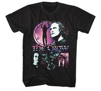 The Crow - Gradiente Collage - American Classici - Solido Nero Adulto Manica