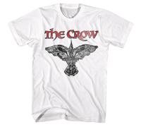 The Crow - Logo E Corvo - American Classici - Bianco Adulto Manica Corta T