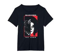 The Crow Real Love Maglietta, Donna Plus-Size, Nero, 2X