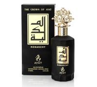 The Crown Of Ayat 100 ml - Profumo fatto a Dubai EDP arabo, per uomini e donne, Oud Oriental con note di vaniglia, limone in pelle ambra e muschio - (Monarchy)