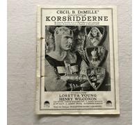 The Crusades Loretta Young Henry Wilcoxon Vintage 1935 Danish Movie Program