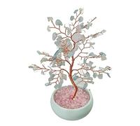 The Crystal Tree Natural Green Crystal Lucky Tree Desktop Piccole Decorazioni Ornamenti Regali di Pesca Fatti a Mano per Amici o Famiglia Crystal Trees