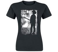 The Cure Boys Don't Cry Donna T-Shirt Nero 100% Cotone Regular