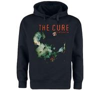 The Cure Desintegration Uomo Felpa con Cappuccio Nero 80% Cotone, 20% Poliestere Regular