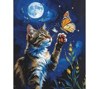 The Curious Cat by Moonlight: A Notebook for Cat Lovers, Dreamers, and Night Owls