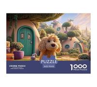 The Cute And Fluffy Dog 1000 Pezzi Cartoncino Premium Puzzle Lovely Puppy Antistress Gioco Creativo Puzzle Per Adulti E Bambini 70x50cm/1000pcs