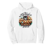 The Cutest Pumpkin Patch Kitty e spettri spettrali Felpa con Cappuccio
