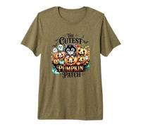 The Cutest Pumpkin Patch Kitty e spettri spettrali Maglietta Premium