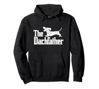 The Dachfather Funny Dachshund Father's Day Pet Dog Lover Felpa con Cappuccio