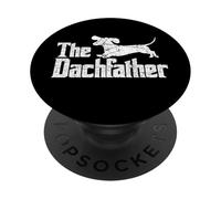 The Dachfather Funny Dachshund Father's Day Pet Dog Lover PopSockets PopGrip Adesivo