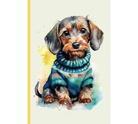 The Dachshund Journal: 6x9" · 200 Lined Cream Pages · Wire-Haired Dachshund Cover