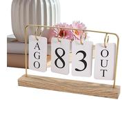 The Daily Perpetual Desk Calendar combines modern design with long-lasting