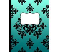 The Damask Journal - Volume 5: Jade Veil: A 150-Page Lined Notebook with Ombre Elegance & Black Damask Design