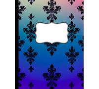 The Damask Journal - Volume 8: Twilight Jewels: A 150-Page Lined Notebook with Ombre Elegance & Black Damask Design