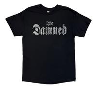 The Damned Distressed Logo EU Tour Summer 24 ufficiale Uomo maglietta unisex