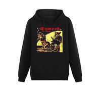 The Damned Grave Disorder Punk Rock Hoody Unisex Ptinted Hoodies Long Sleeve Men's Hooded with Pocket Black M