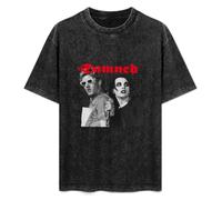 The Damned Men's Vests Tank Tops O-Neck 100% Cotton Undershirts Unisex Sleeveless T-Shirt Black XL