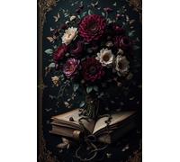 The Dark Academia Floral Journal: A 200-Page Hardcover Notebook: Moody Blooms, Creamy Pages - A Blank Canvas for Your Thoughts & Musings