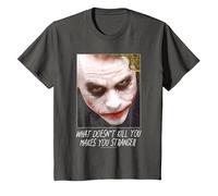 The Dark Knight Joker Stranger Maglietta, Bambini, Asfalto, 8 Anni