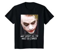 The Dark Knight Joker Stranger Maglietta, Bambini, Nero, 8 Anni