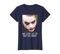 The Dark Knight Joker Stranger Maglietta, Donna, Navy, XL