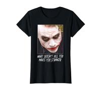 The Dark Knight Joker Stranger Maglietta, Donna, Nero, XXL