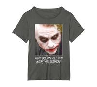 The Dark Knight Joker Stranger Maglietta, Donna Plus-Size, Asfalto, 6X
